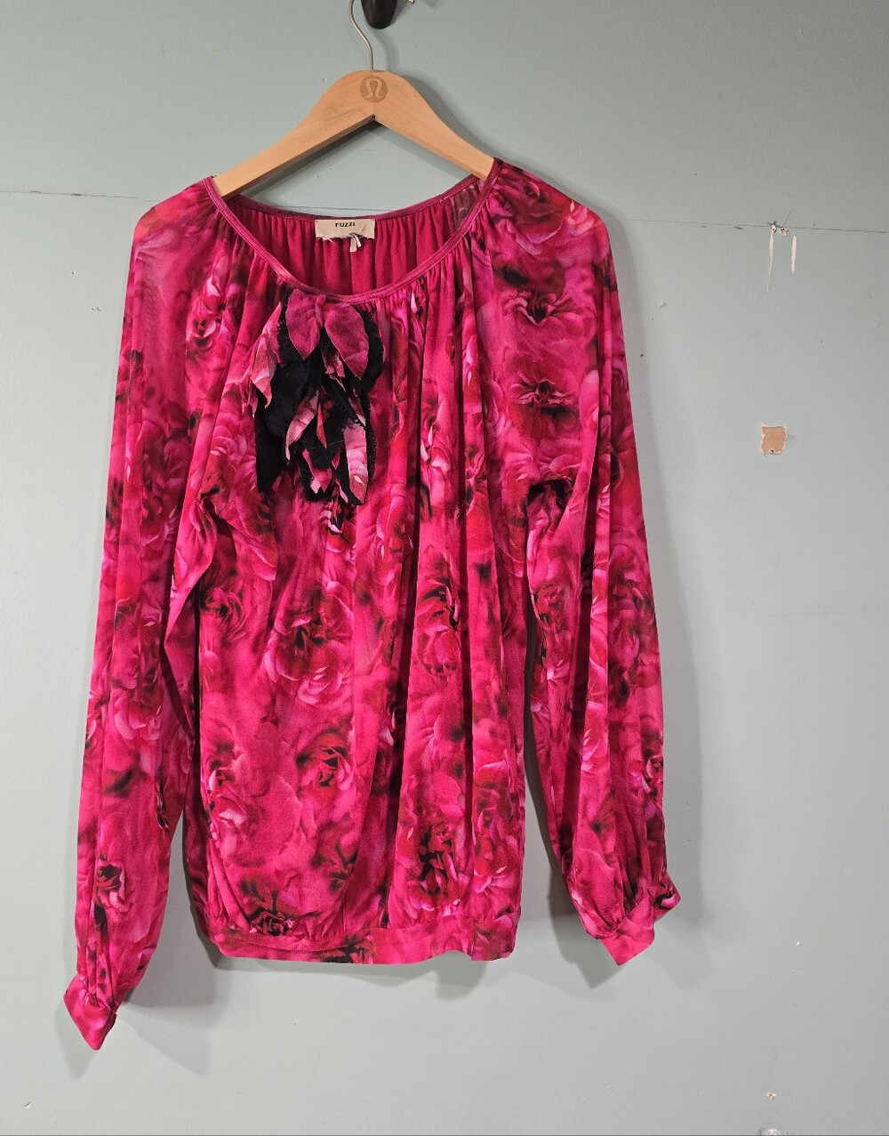 FUZZI Y2k Rose Mesh BlouseJean Paul Gaultier Size L